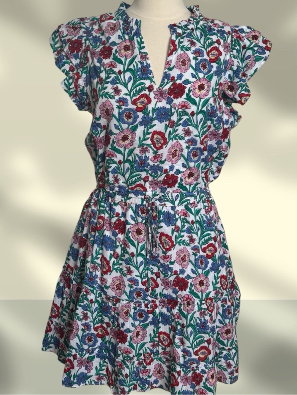 Vineyard Vines Floral Smocked Waist Dress